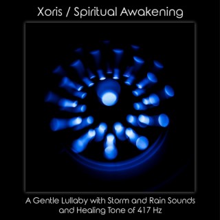 A Gentle Lullaby with Storm and Rain Sounds and Healing Tone of 417 Hz