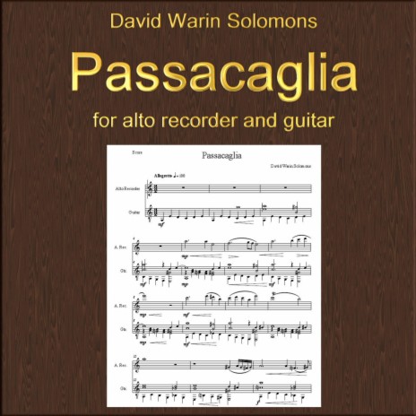 Passacaglia for alto recorder and guitar | Boomplay Music