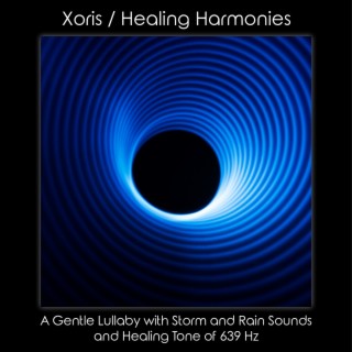 A Gentle Lullaby with Storm and Rain Sounds and Healing Tone of 639 Hz