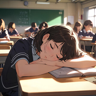 Sneakily Sleeping in Class