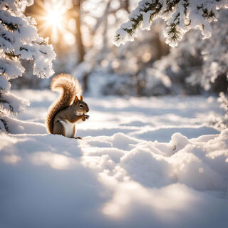 Winter Stillness (and a squirrel)