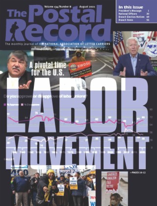 August Postal Record: Labor Movement