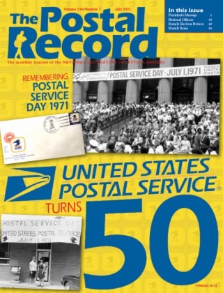 July Postal Record: Joint NALC-USPS pilot program for COVID-19 testing held in New York City
