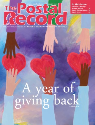 January Postal Record: A year of giving back
