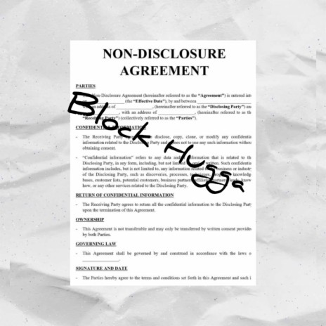 Nondisclosure agreement | Boomplay Music