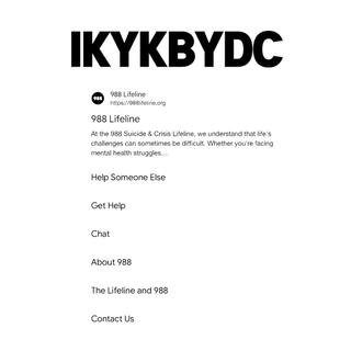 IKYKBYDC