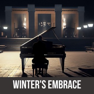 Winter's Embrace: A Snowy Evening Jazz in a Cozy London Café