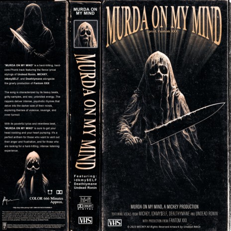 Murda On My Mind (Radio Edit) ft. IDKMY$eLF, DeathlyMane & Undead Ronin | Boomplay Music