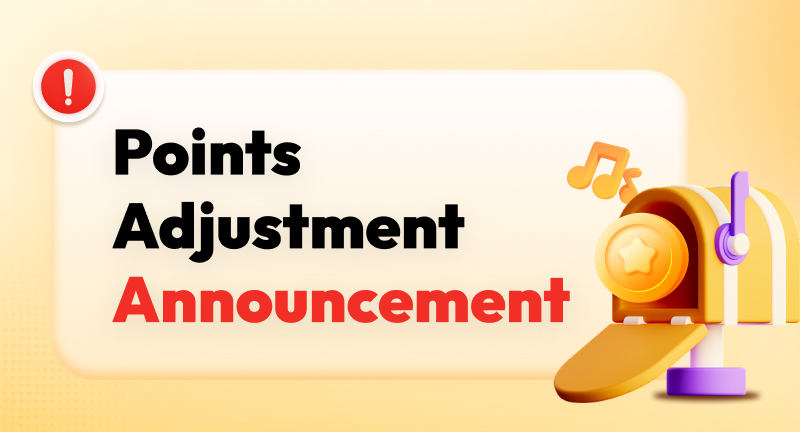 Points Adjustment Announcement