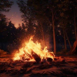 Fire's Soothing Sleep: Ember Night Sounds