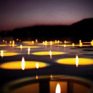 Candles in the sea