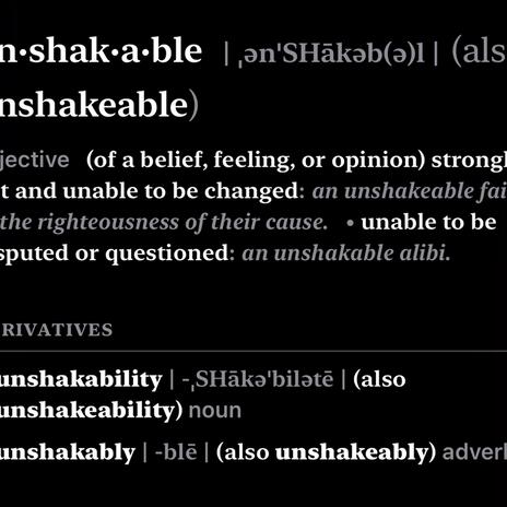 The Unshakable | Boomplay Music