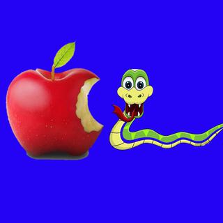 Children Babies Kids The Worm Ate the Apple