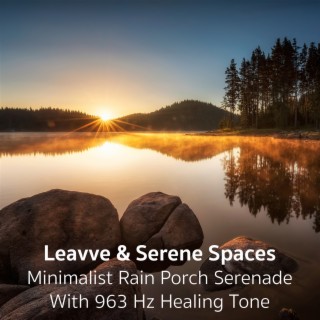 Minimalist Rain Porch Serenade with 963 Hz Healing Tone