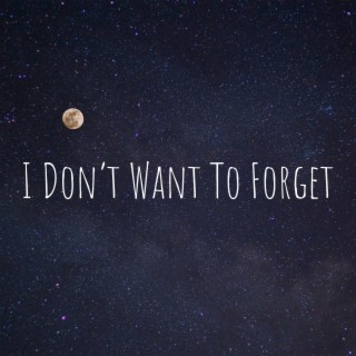 I Don't Want To Forget