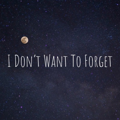 I Don't Want To Forget | Boomplay Music