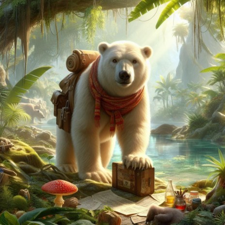 Polar Bear as Jungle Explorer