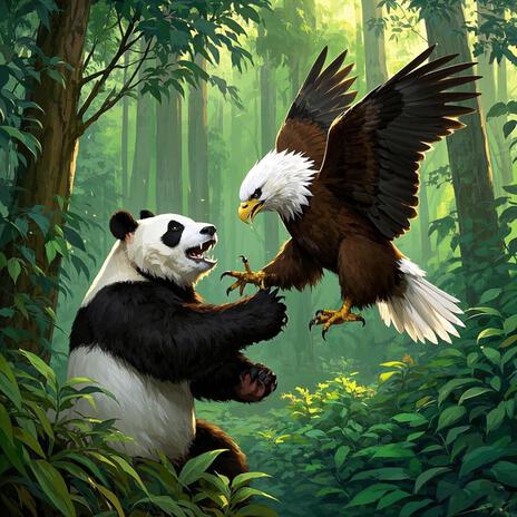 Panda vs. Bald Eagle