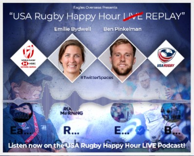 USA Rugby Happy Hour LIVE | USA Women’s 7s Coach, Emilie Bydwell | Jan. 18, 2023