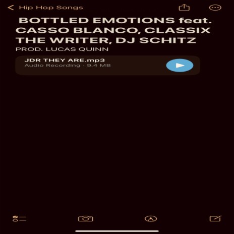 BOTTLED EMOTIONS ft. CassoBlanco, Classix The Writer & DJ Schitz