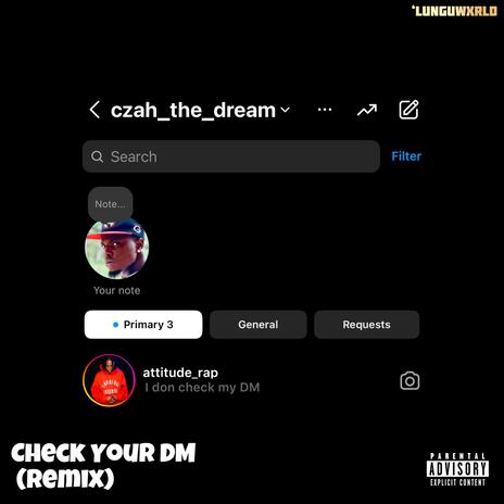 Check Your Dm (Remix) ft. Attitude Rap | Boomplay Music