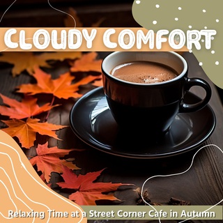 Relaxing Time at a Street Corner Cafe in Autumn