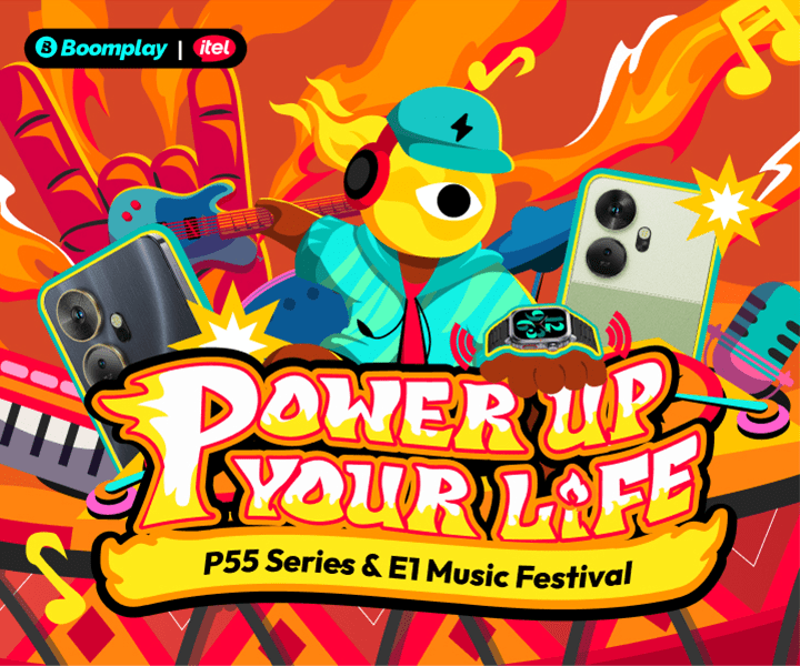 &apos;PowerUpYourLife with the Ultimate Music Festival powered by Boomplay and the itel P55 Series!