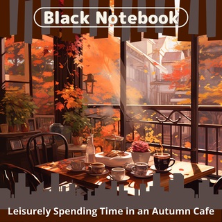 Leisurely Spending Time in an Autumn Cafe