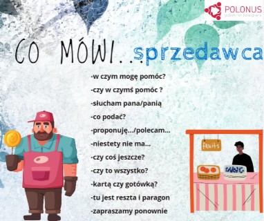 #185 Co mówi sprzedawca?- What does the seller say?