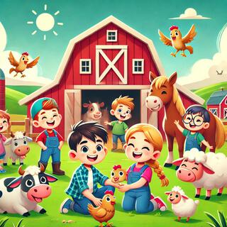 Niños y los Animales de la Granja