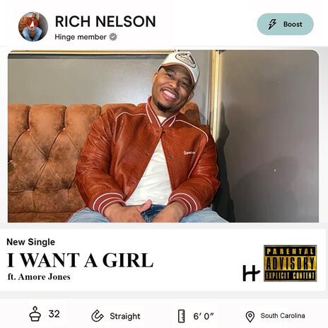 I Want A Girl ft. Amore Jones | Boomplay Music