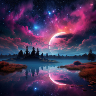 Celestial Pink Sky, Magical Night9