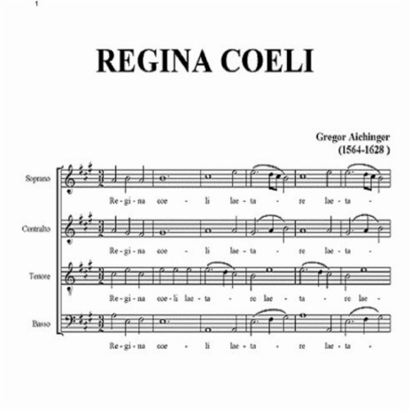 REGINA COELI (Part for Soprano)