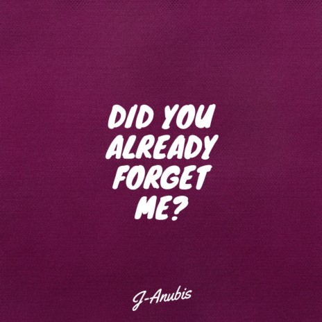 Did You Already Forget Me?