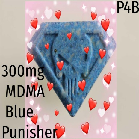 300mg MDMA Blue Punisher