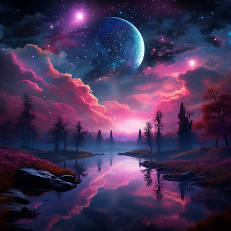 Celestial Pink Sky, Magical Night15 ft. Canciones Infantiles Para Niños & Musica Relajante Dormir