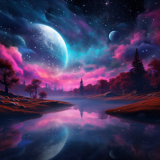 Celestial Pink Sky, Magical Night6