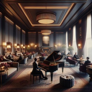 Elegance and Piano in the Hotel Lounge