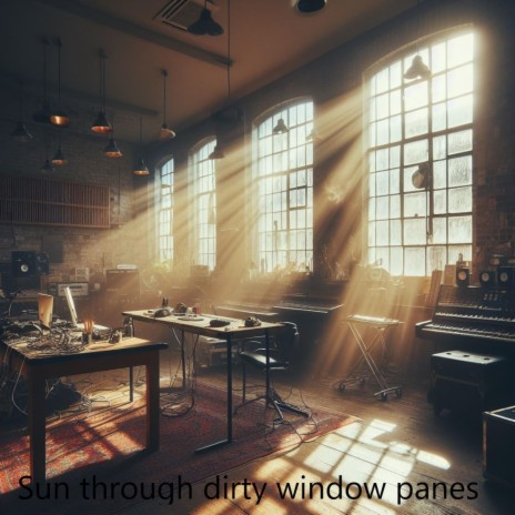 Sun through dirty window panes
