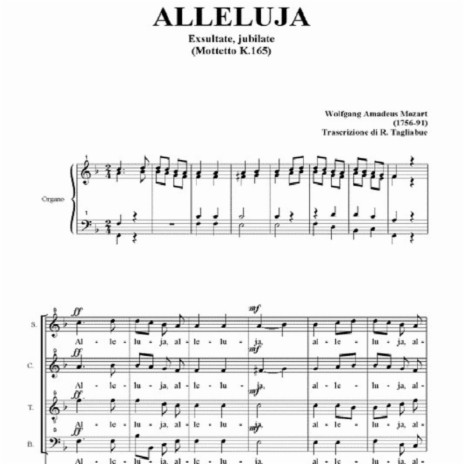 MOZART Alleluia, Exsultate, jubilate (Part for Soprano)