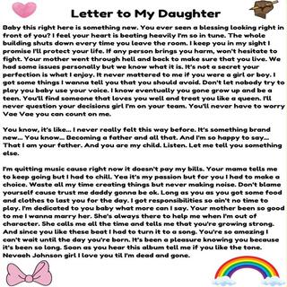 Letter to My Daughter