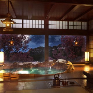 Whispering Water, Japanese Onsen Ambience