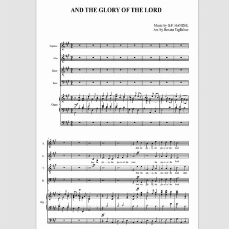 Handel, AND THE GLORY OF THE LORD (Part for Bass) | Boomplay Music