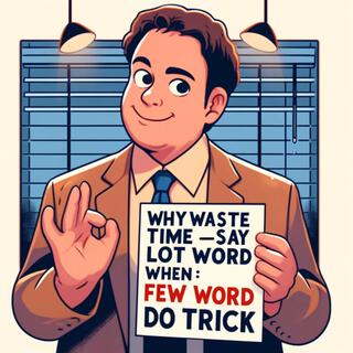 Few Word Do Trick