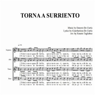 TORNA A SURRIENTO (Separate parts for SATB Choir)