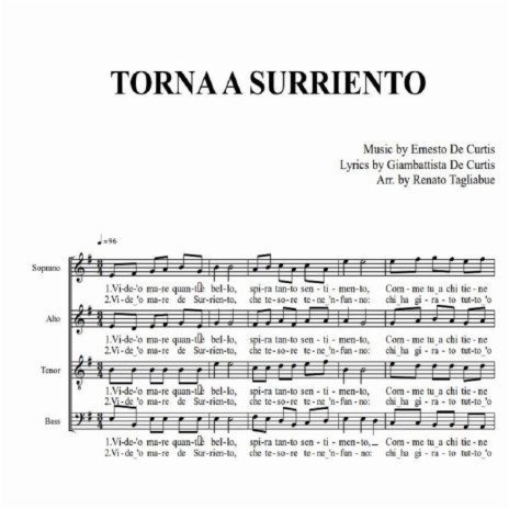 TORNA A SURRIENTO. (Part for Bass) | Boomplay Music