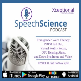 Transgender Voice Therapy, PDPM Fall Out, Virtual Reality Rehab, OTC Hearing Aides, and Down Syndrome and Voice