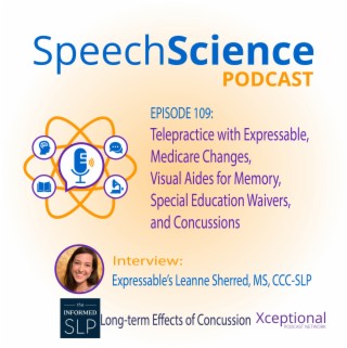 Telepractice with Expressable, Medicare Changes, Visual Aides for Memory, Special Education Waivers, and Concussions