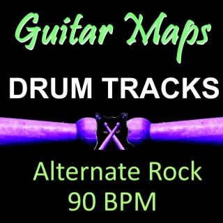 Alternate Rock 90 BPM Drum Track for Bass Guitar