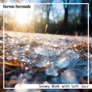 Snowy Walk with Soft Jazz